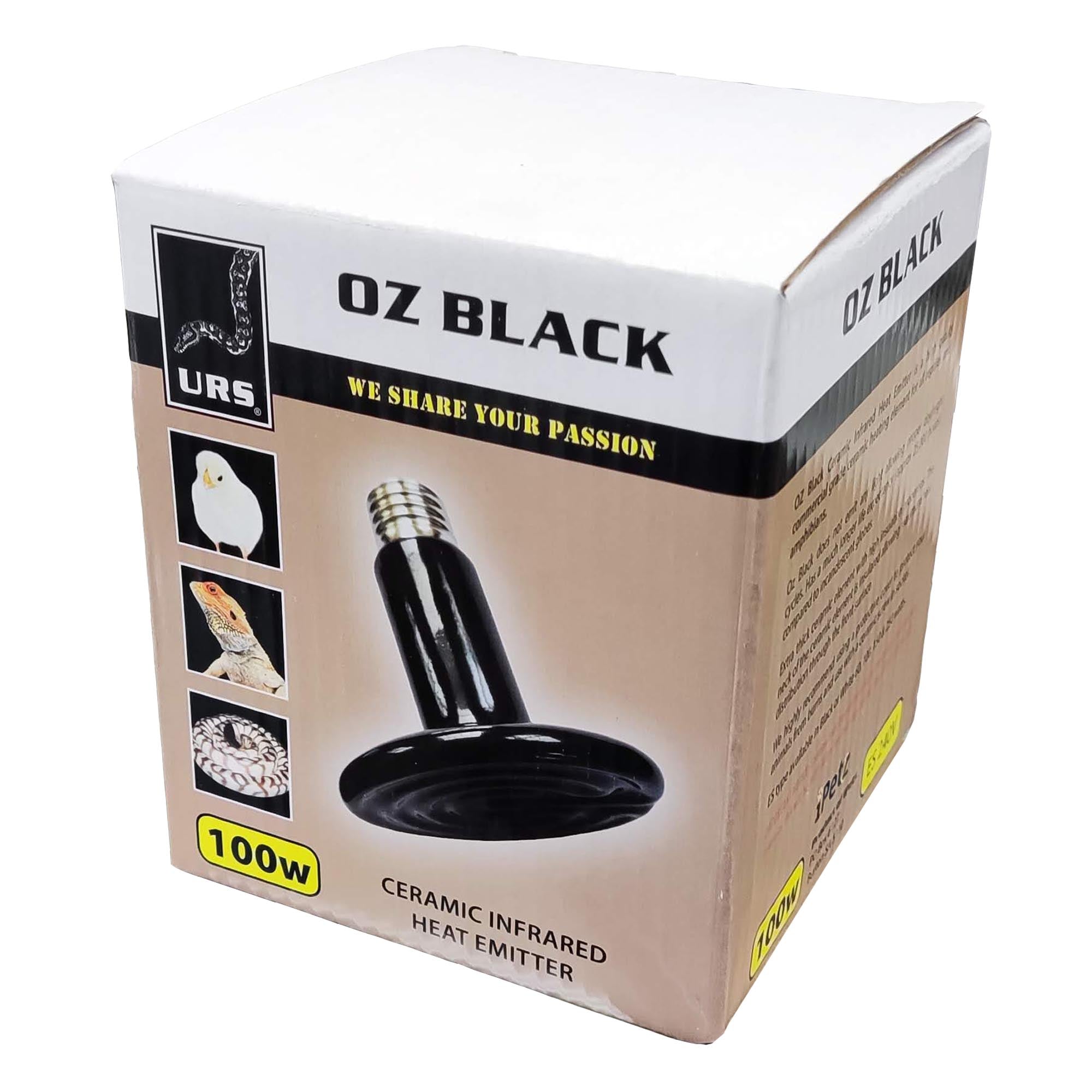 Oz Black Ceramic Infrared Heat Emitter