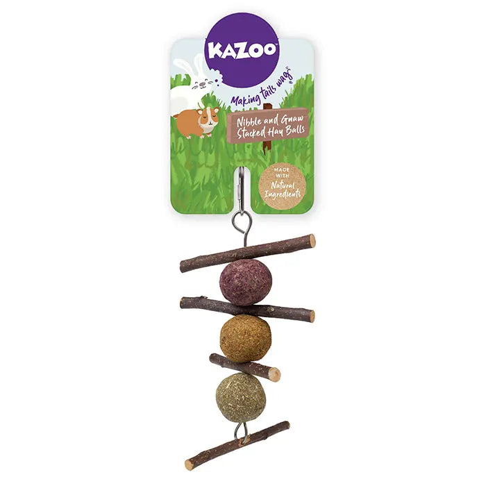 Kazoo Nibble & Knaw Stacked Hay Balls