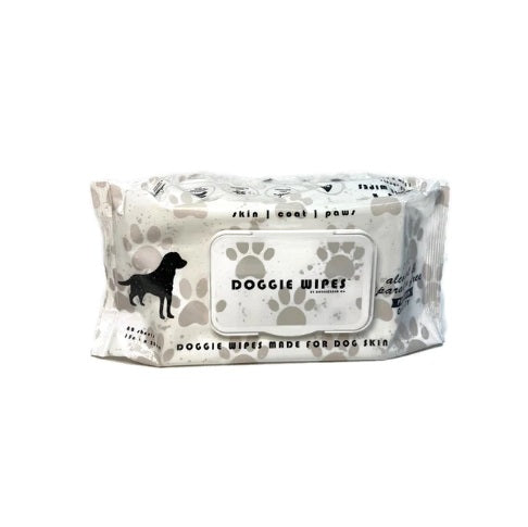 DOG Wipes - Premium Natural Skin & Coat Compostable Dog Wipes (80 Wipes)