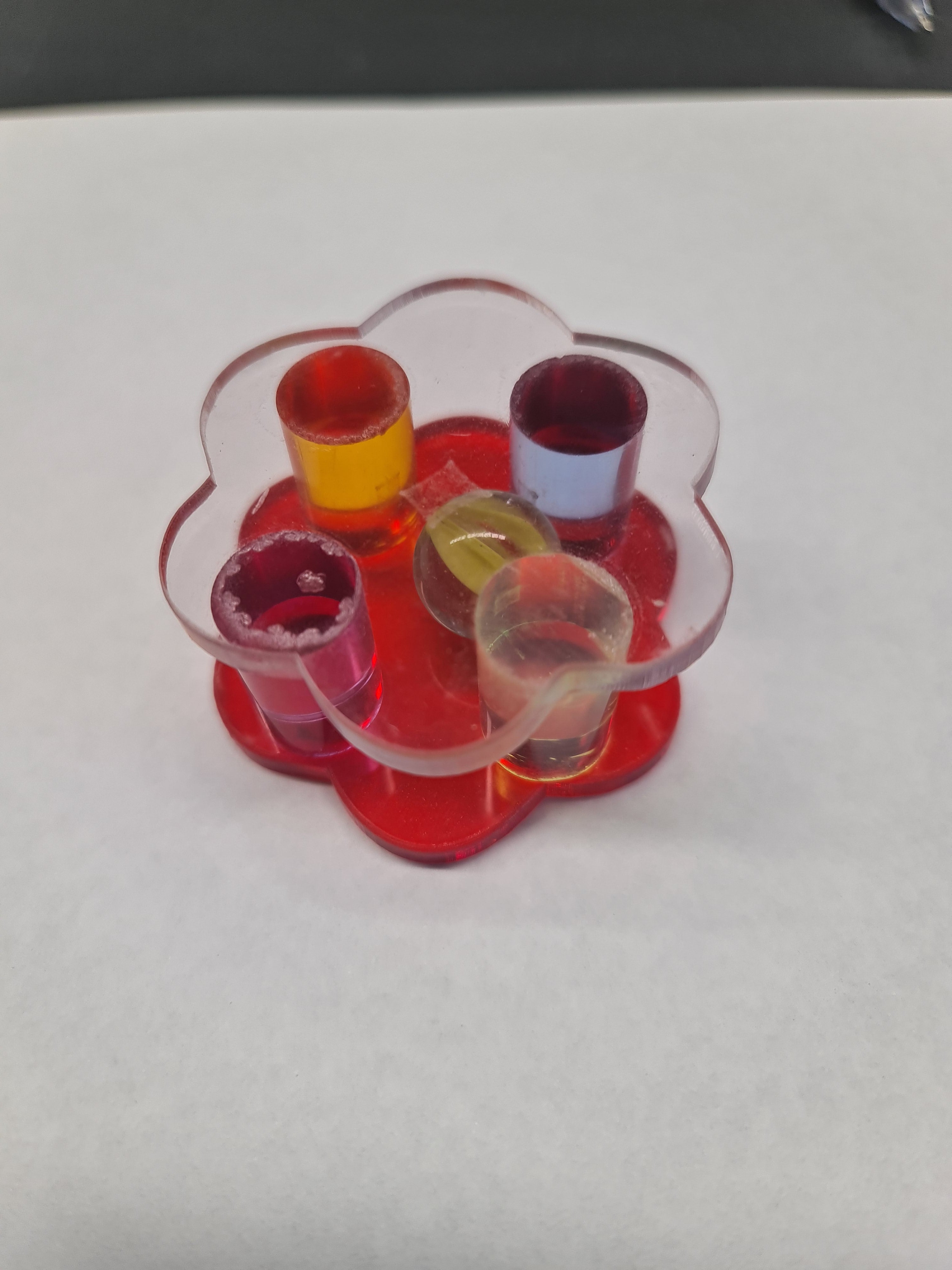 Acrylic Flower Foot Toy