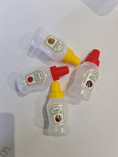 Mini sauce bottles