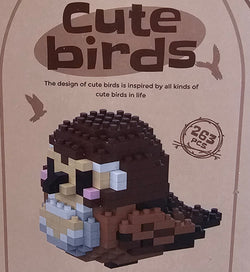 Cute birds building blocks