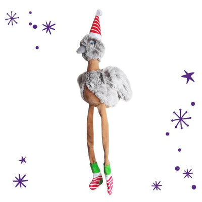 Christmas Long Legged Emu Dog Toy