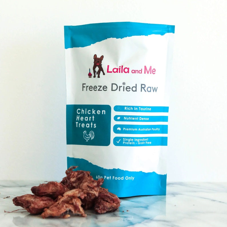 Freeze Dried Raw Chicken Hearts