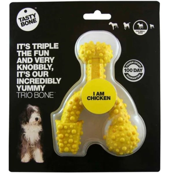 Nylon Trio Bone For Dogs - Chicken