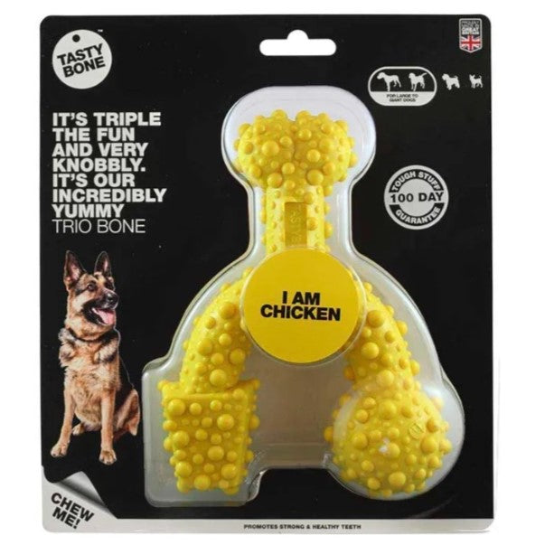 Nylon Trio Bone For Dogs - Chicken