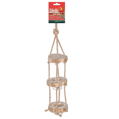 Birdie Bird Toy 3 Tier Java Trunk Feeder