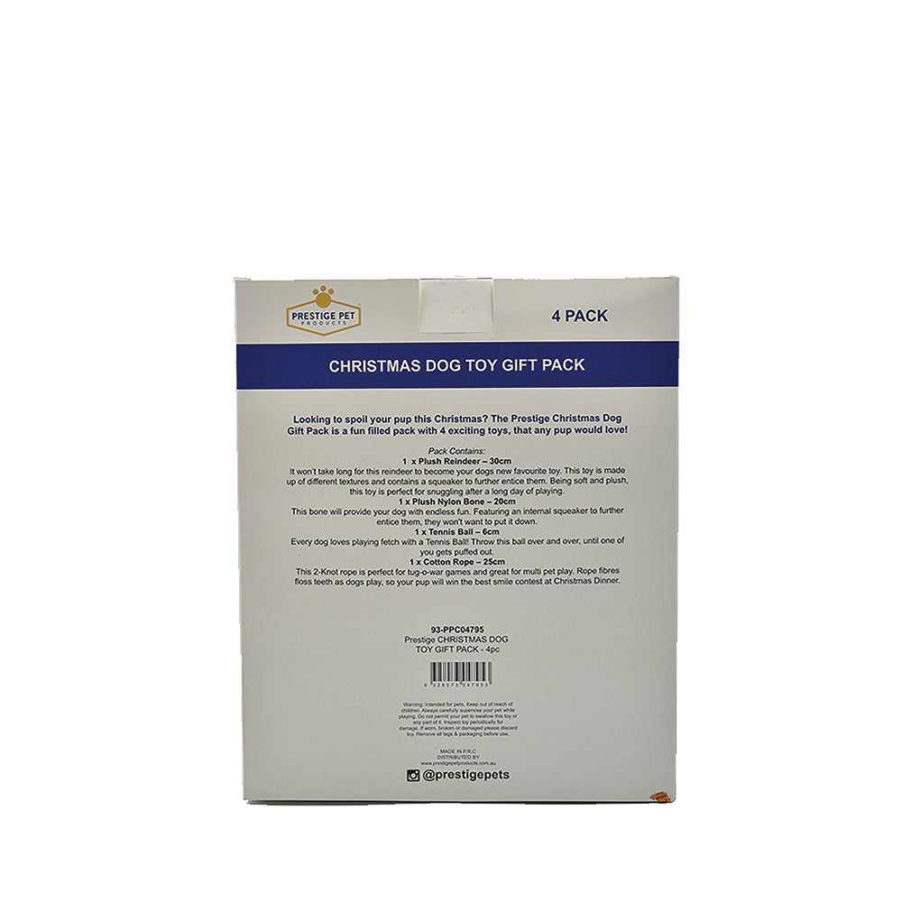 Christmas Dog Toy Gift Pack - 4pc