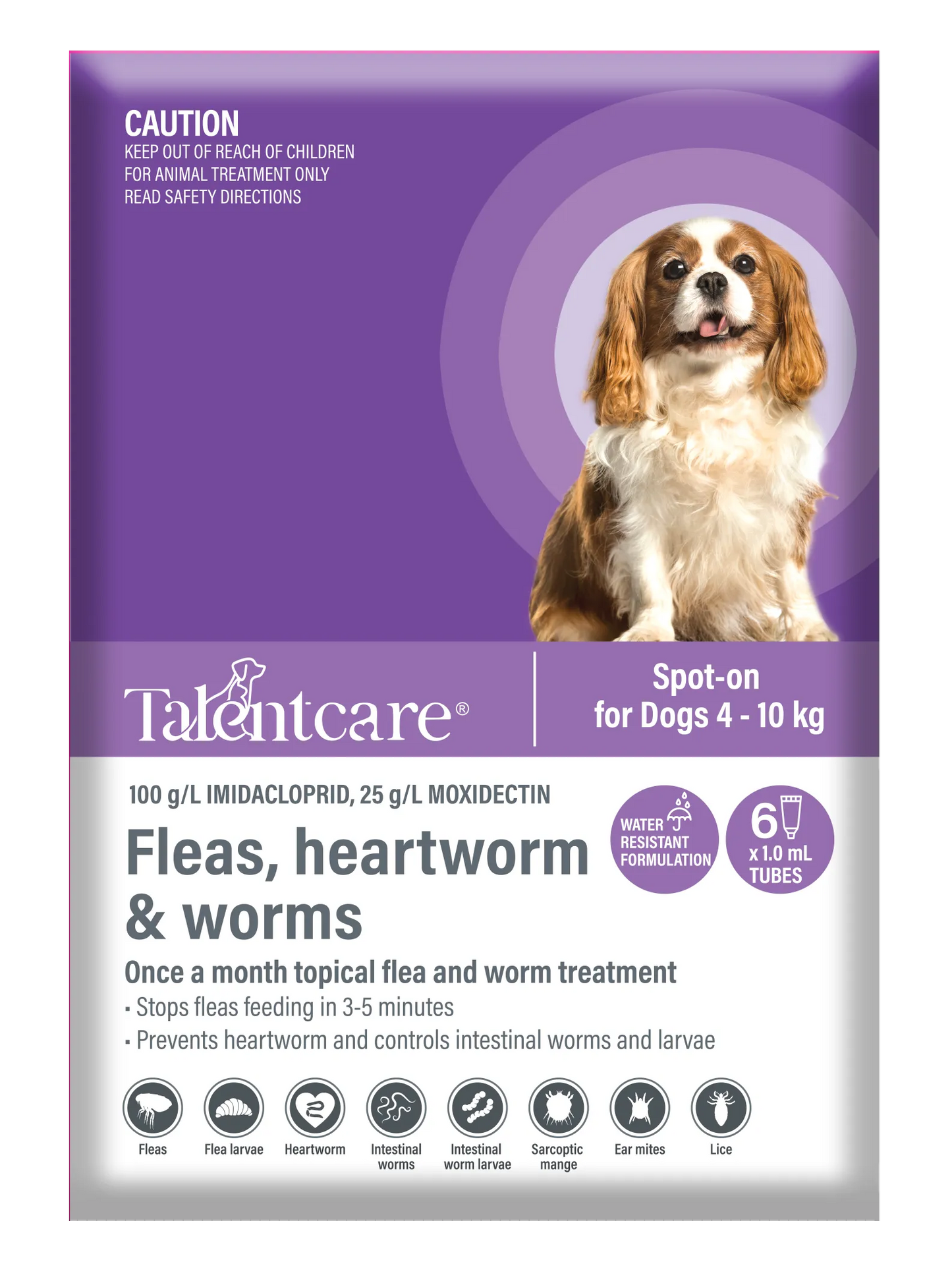 Talentcare® Spot-on for Dogs 4 – 10 kg (3 PACK)