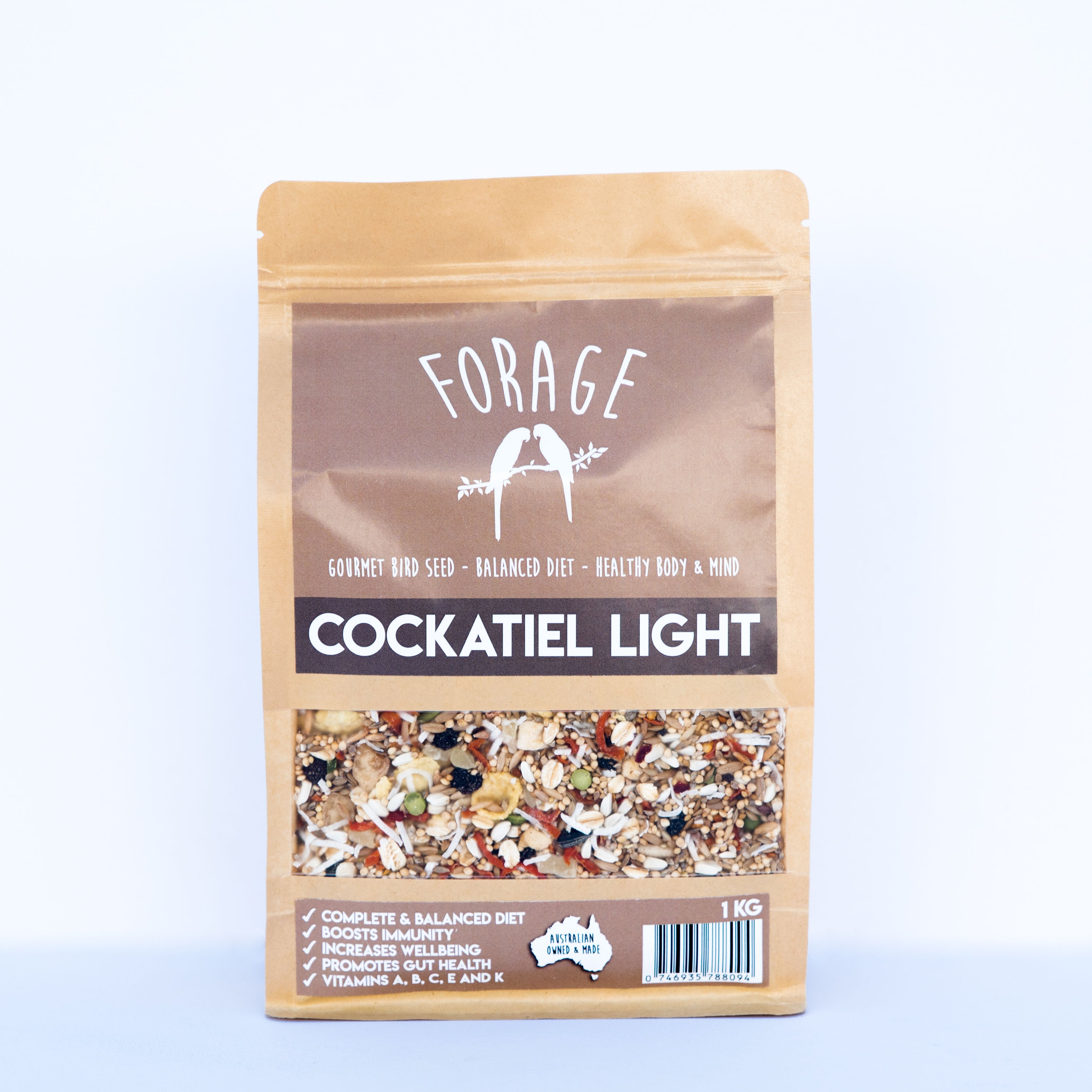 Forage Cockatiel Light Gourmet Bird Seed