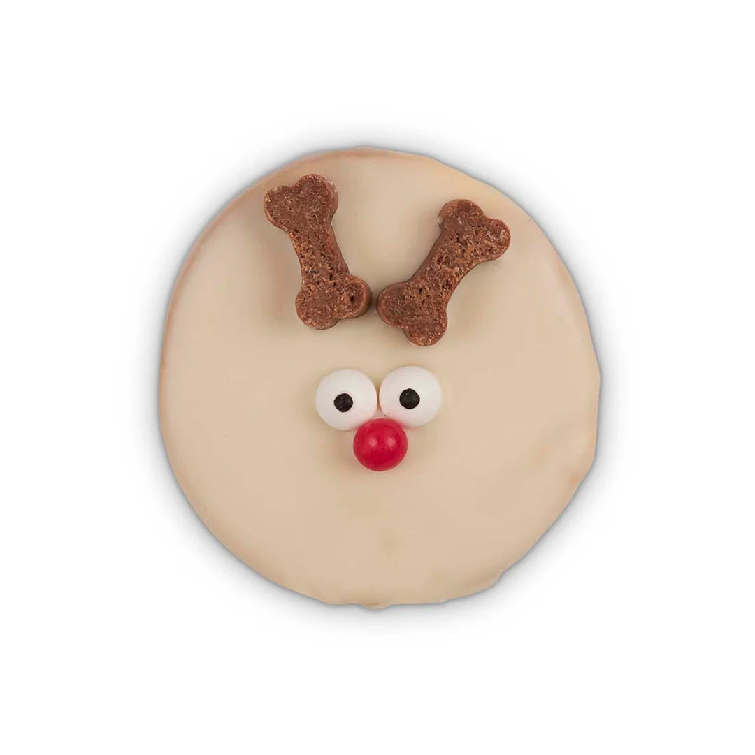 Christmas Rudolph Yoghurt Dog Cookie