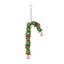 Christmas Candy Cane Wicker Bird Toy