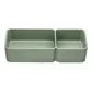 Small Animal Feeder Bowl Double Rectangular - Weighted