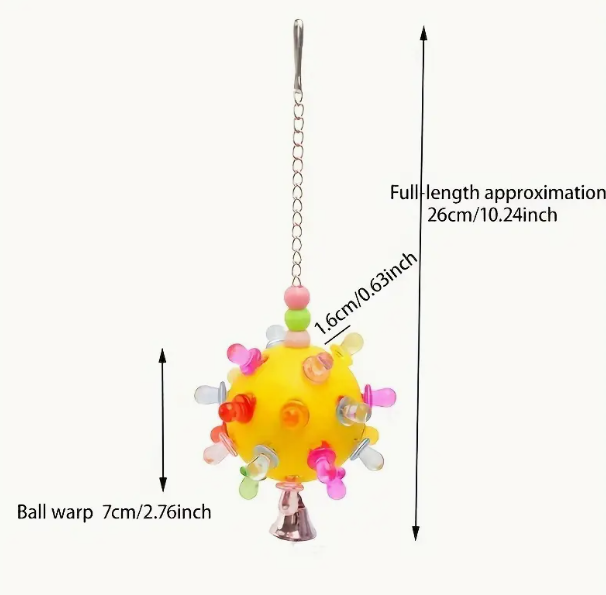 Interactive Parrot Ball With Pacifiers