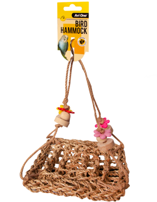 Bird Hammock, Natural 18 x 18cm
