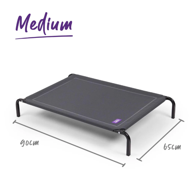 Premium Outdoor Dog Bed - Charcoal