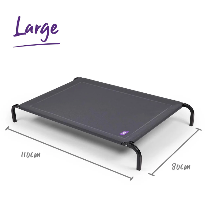 Premium Outdoor Dog Bed - Charcoal