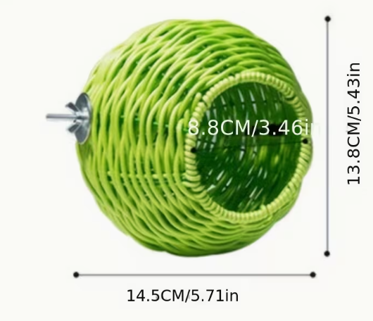 Handwoven rattan nest