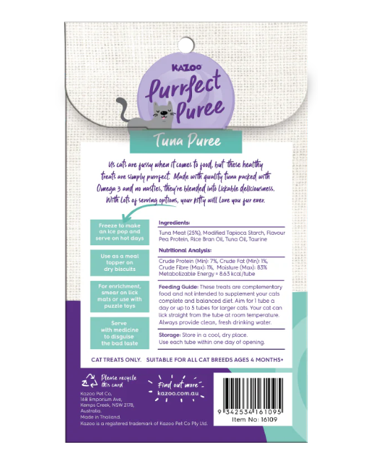 Purrfect Puree Cat Treat - Tuna