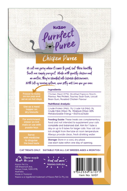 Purrfect Puree Cat Treat - Chicken