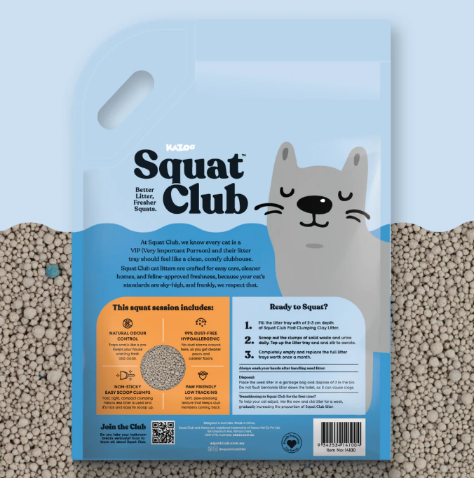 Squat Club Clumping Cat Litter