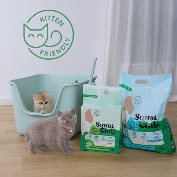 Squat Club Plant Powered Flushable Cat Litter