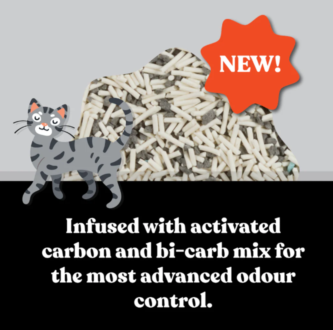Squat Club Deep Clean Eco Charcoal Cat Litter