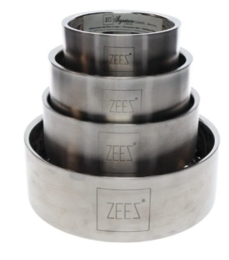 ZEEZ Signature Collection Stainless Steel Classic Pet Bowl