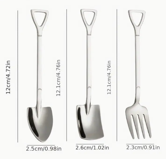 Silver Shovel/Spoon/Fork