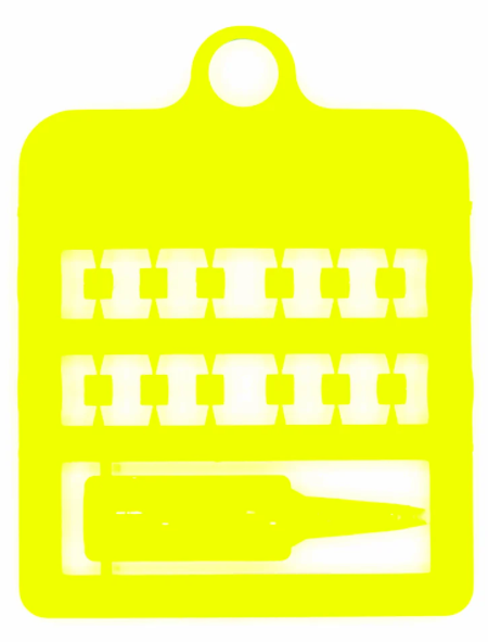 Canary Plastic Split Rings