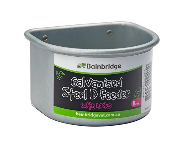 D Feeder With Hooks - Galvanised