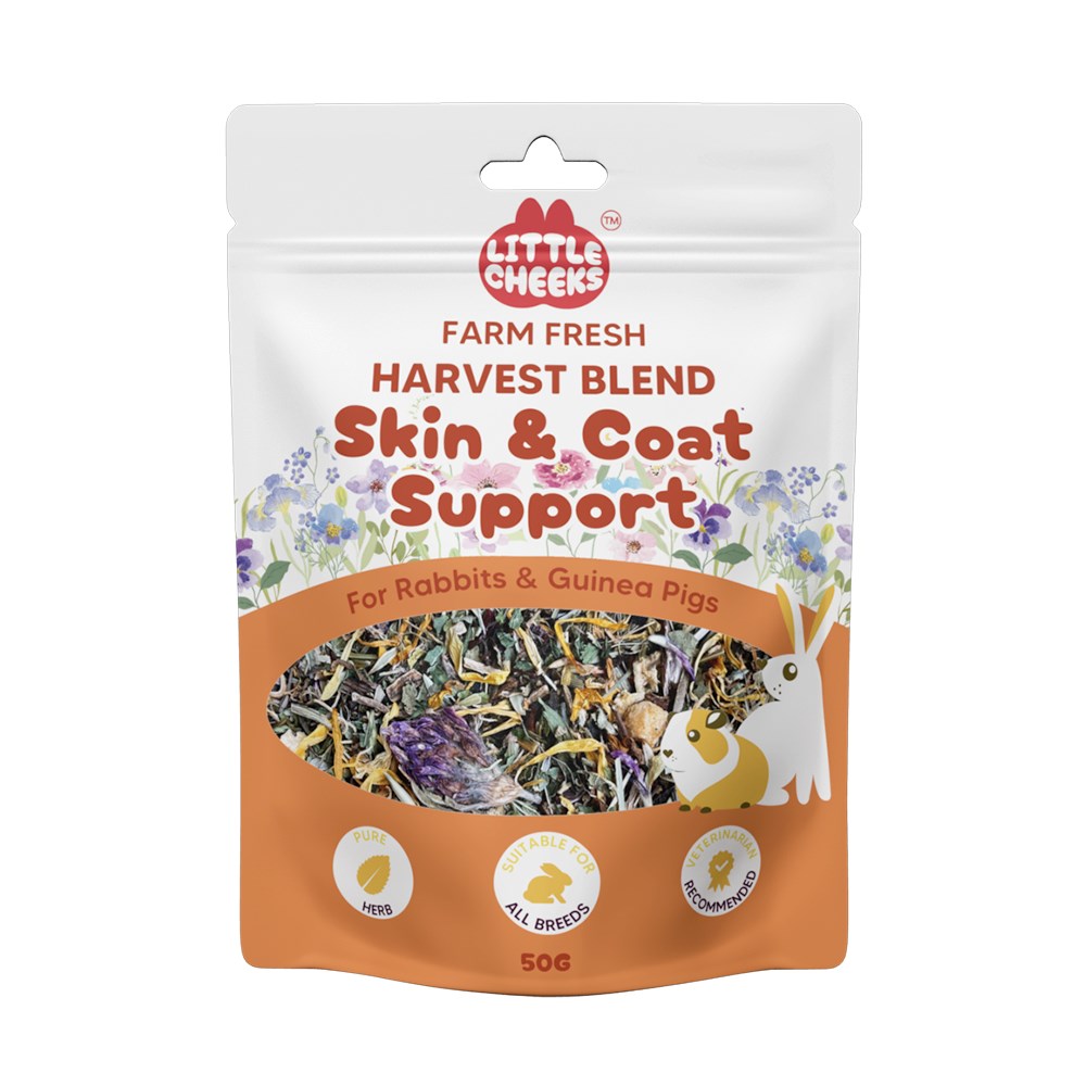 Farm Fresh Harvest Blend Skin & Coat Support 50g for Rabbits & Guinea