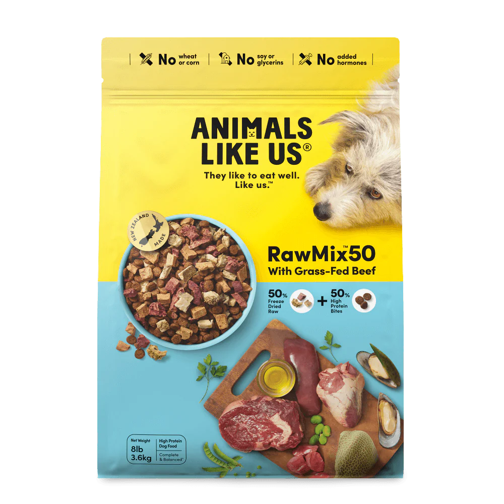 Animals Like Us Raw Mix 50 with Grass Fed Beef Freeze Dried Dog Food
