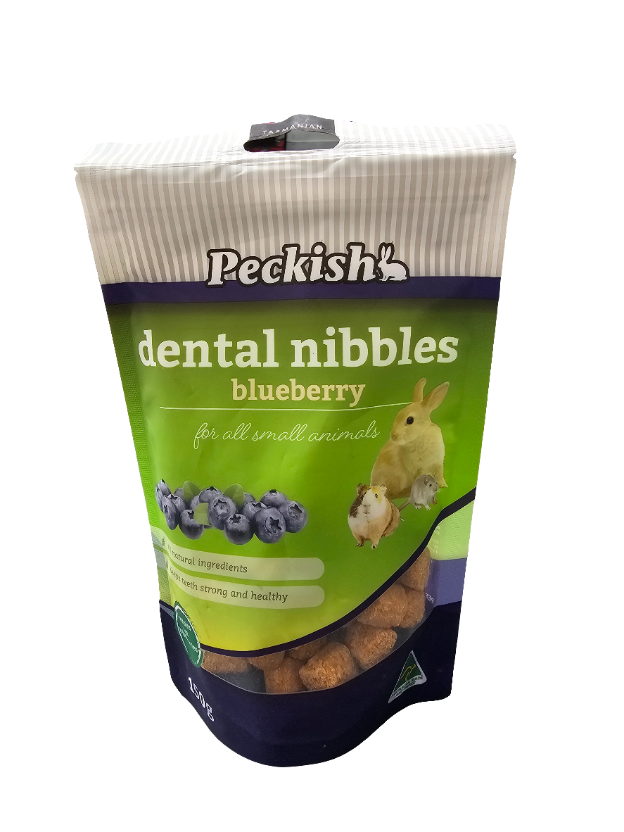 Peckish Small animal Dental Nibbles- Blueberry 150g