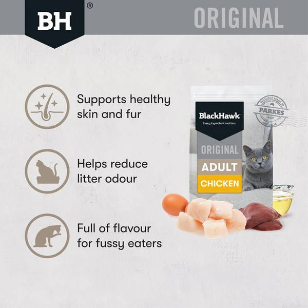 Black Hawk Dry Cat Food Adult Chicken