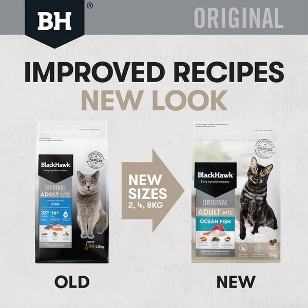 Black Hawk Dry Cat Food Adult Ocean Fish