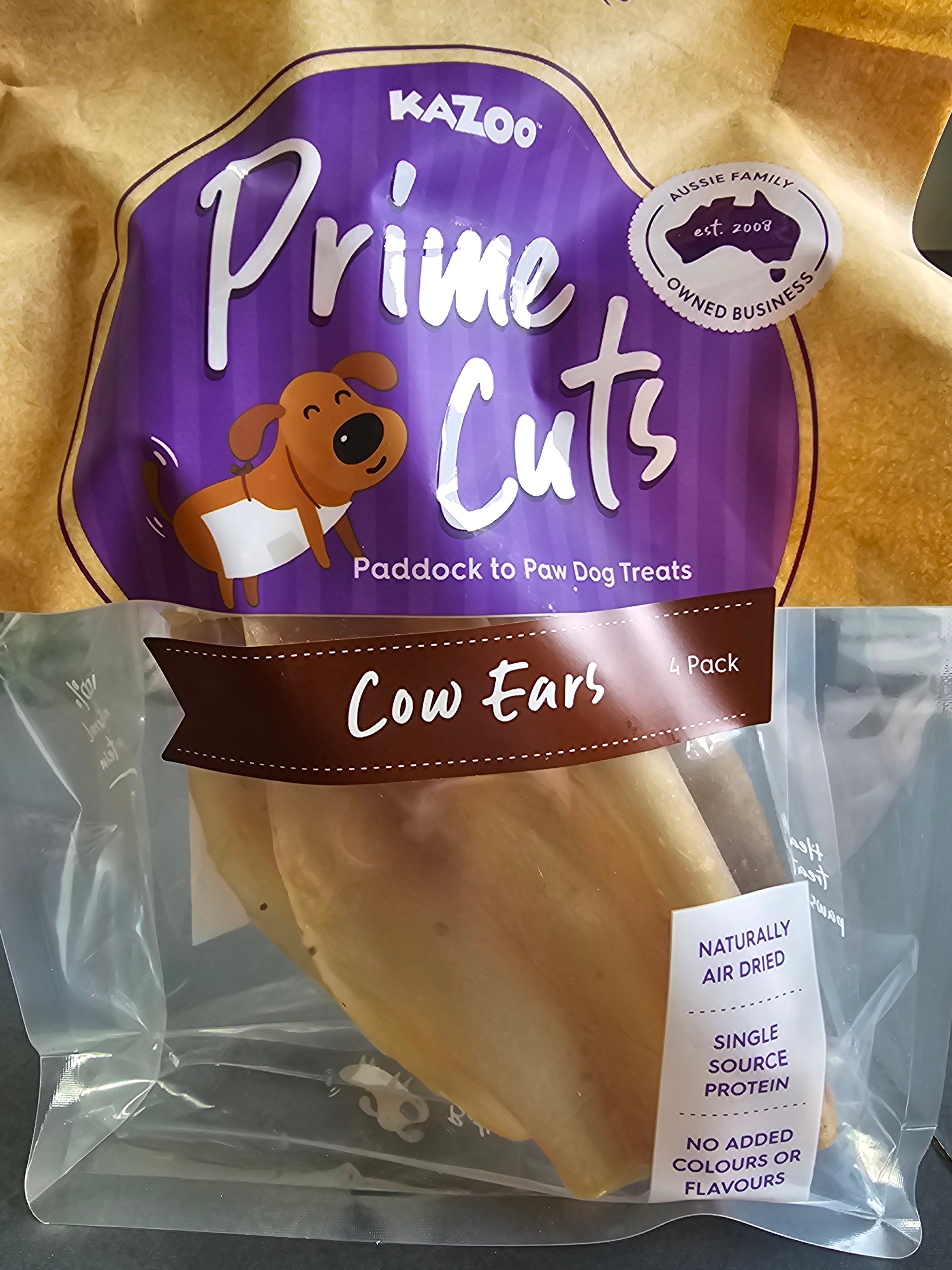 Kazoo Cow Ears - 4 pack