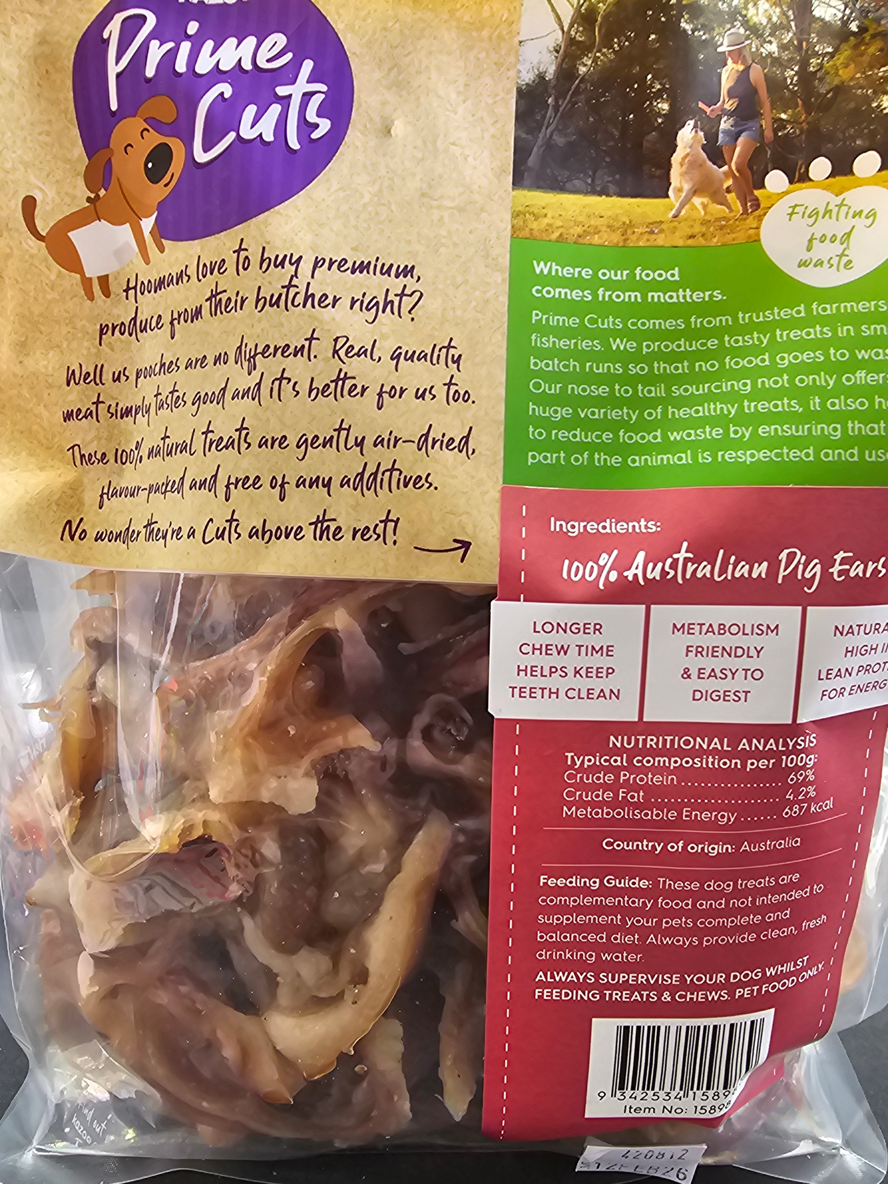 Kazoo Aussie Pig Ear Strips 500g