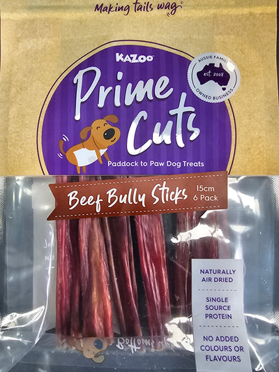 Kazoo Beef Bully Sticks 6 pack