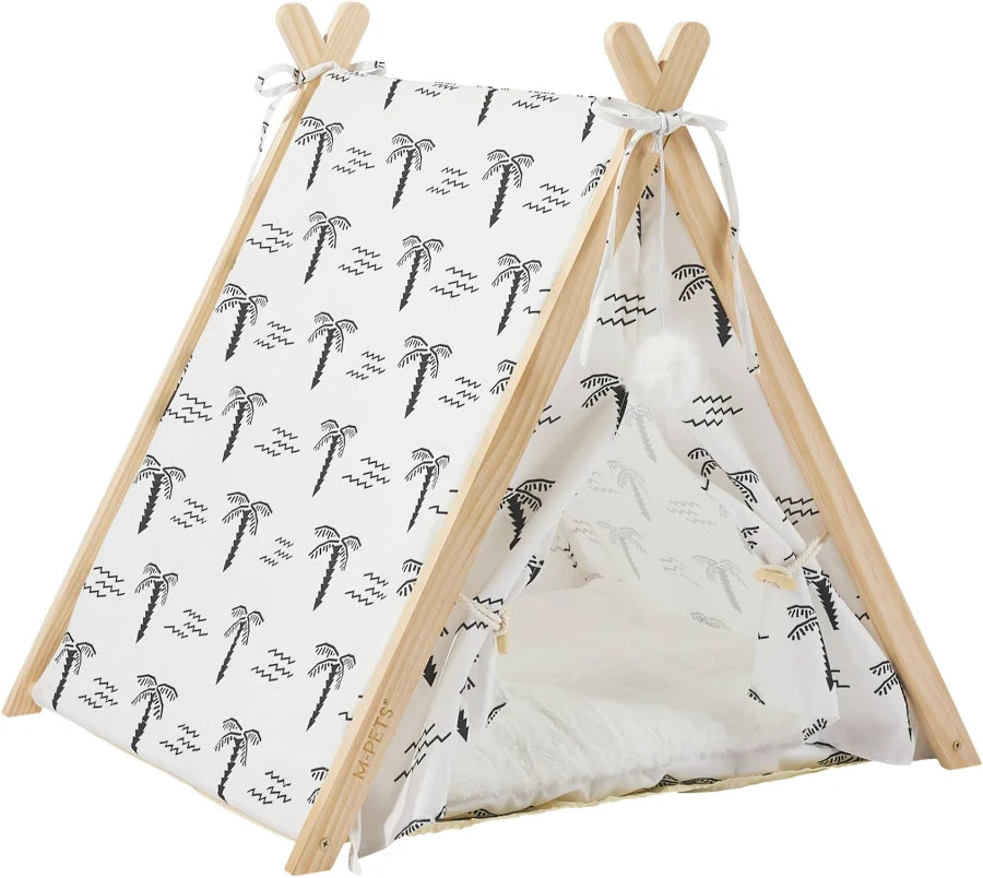Tropical Cosy Tent Cat Bed