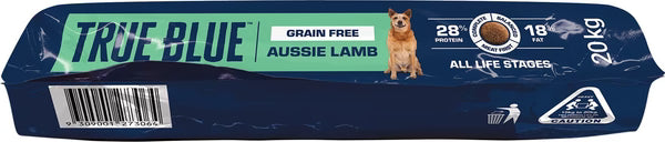 True Blue Grain Free Dry Dog Food Lamb 20kg