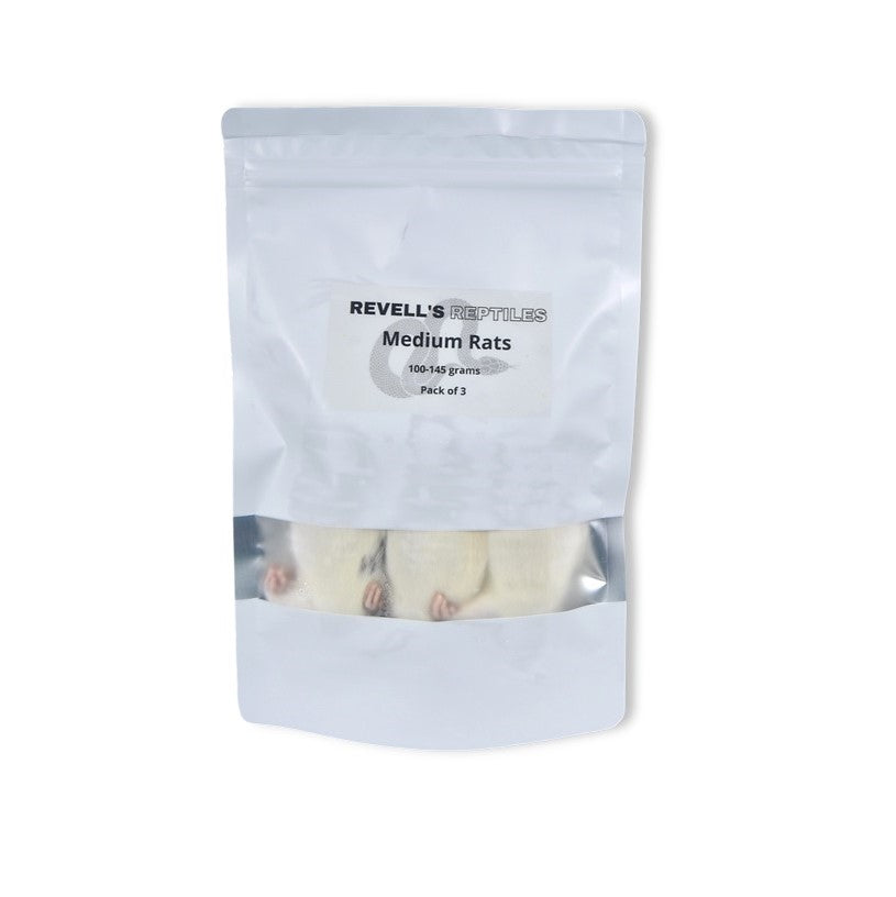 Medium Rats (100-145 gms) 3 pk Pick up only.