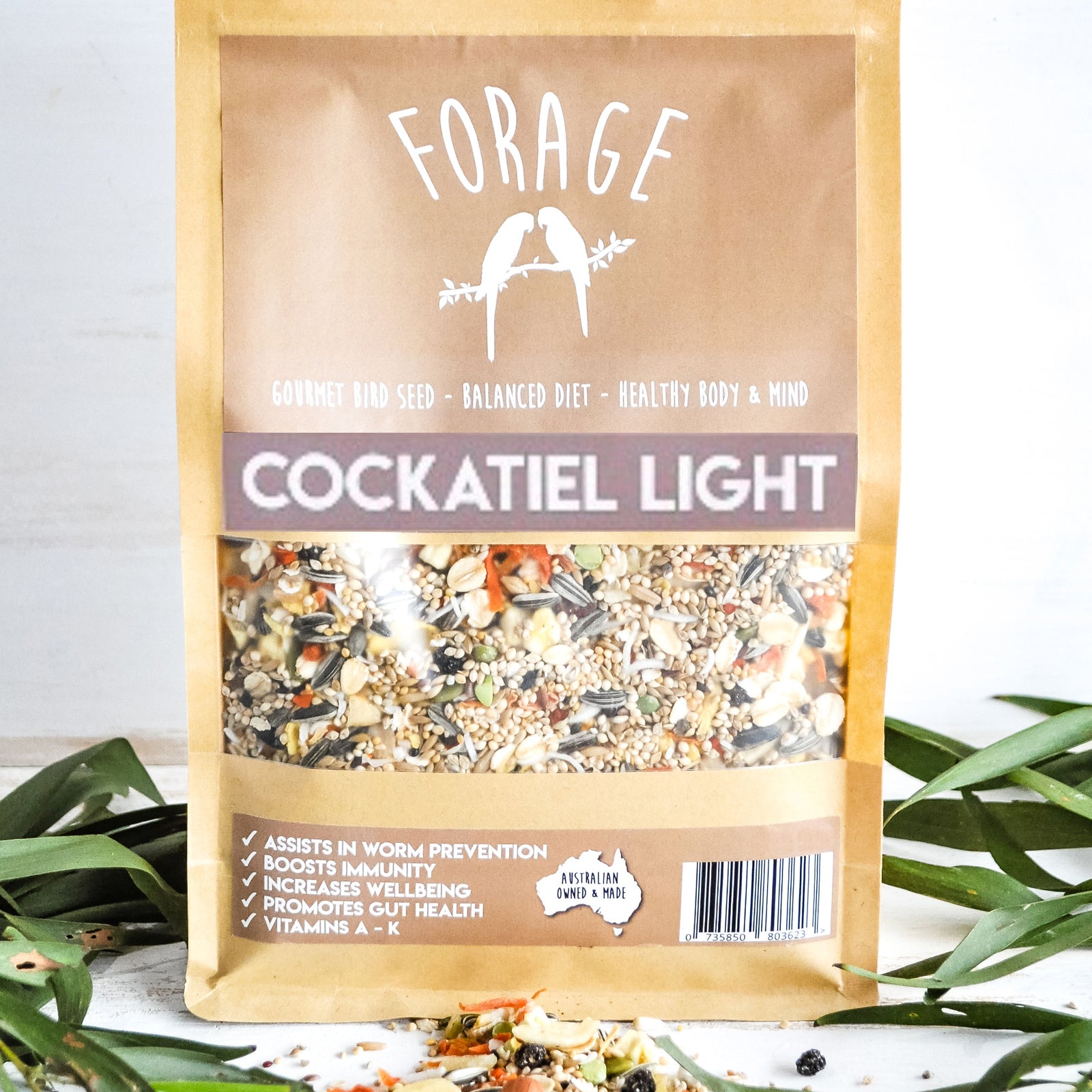 Forage Cockatiel Light Gourmet Bird Seed