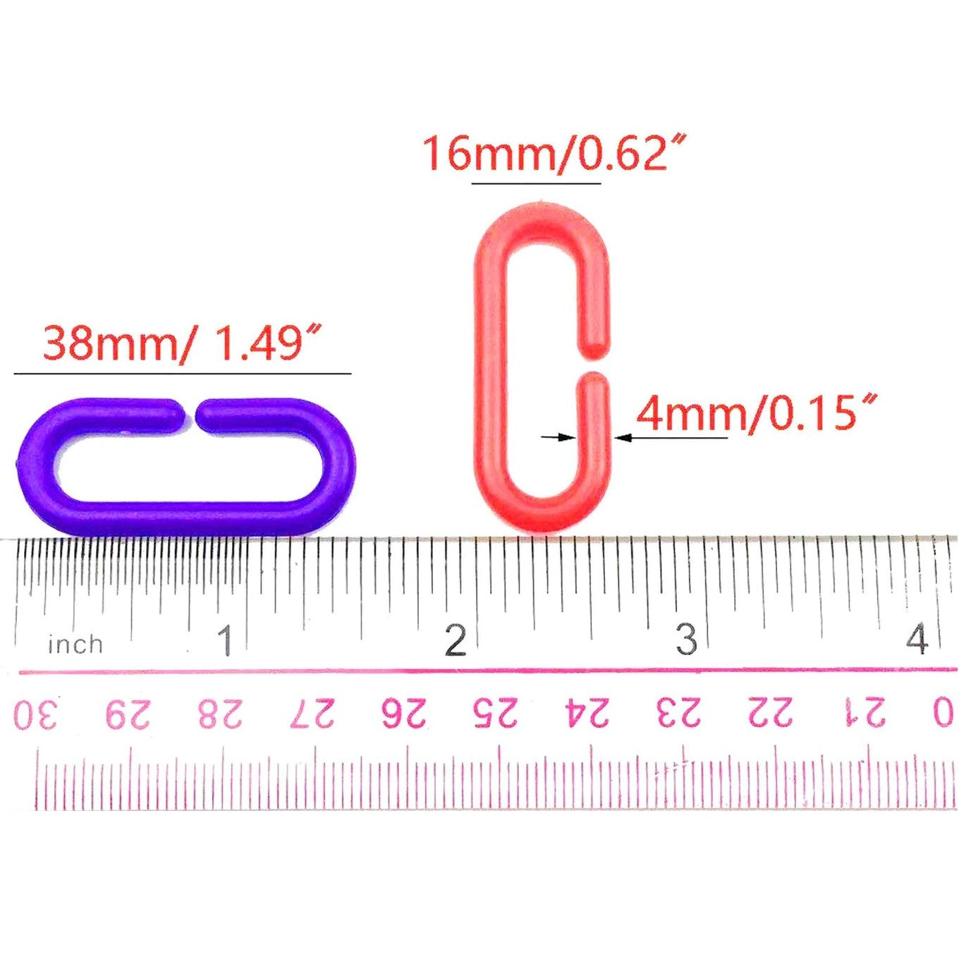 C-Clips Hooks Chain Links per link