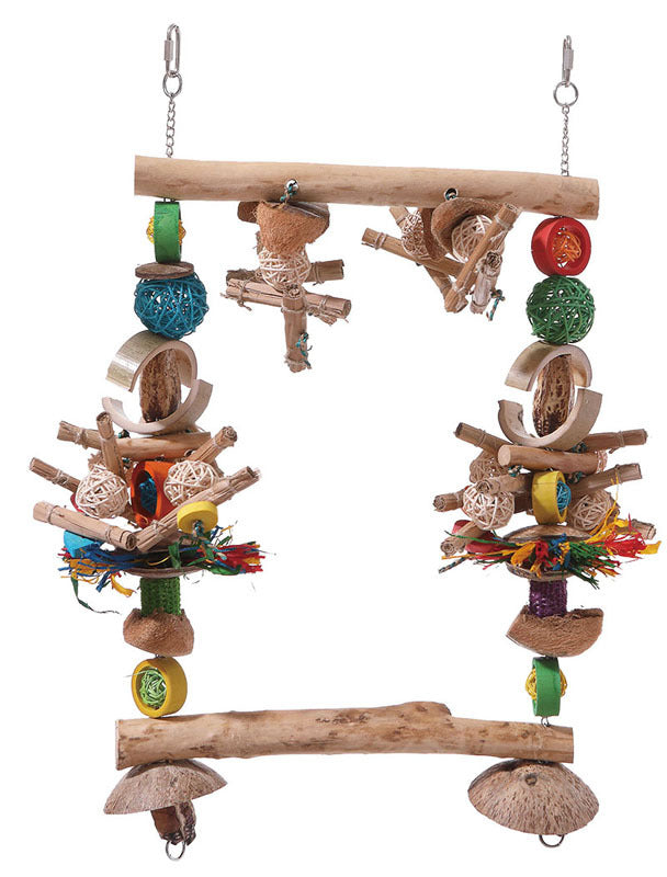 PLS Garden Totem Parrot Swing