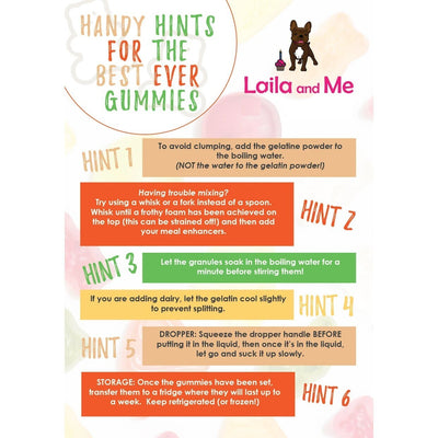 Laila & Me DIY Probiotic Gummi Mix Powder or Gummy Kit for Dogs