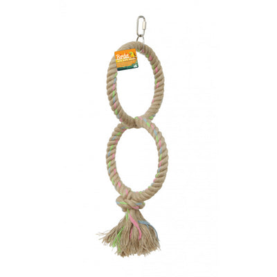 Jute Parrot Ring Double 16cm each