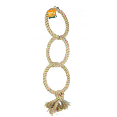 Jute Parrot Ring Triple 16cm each