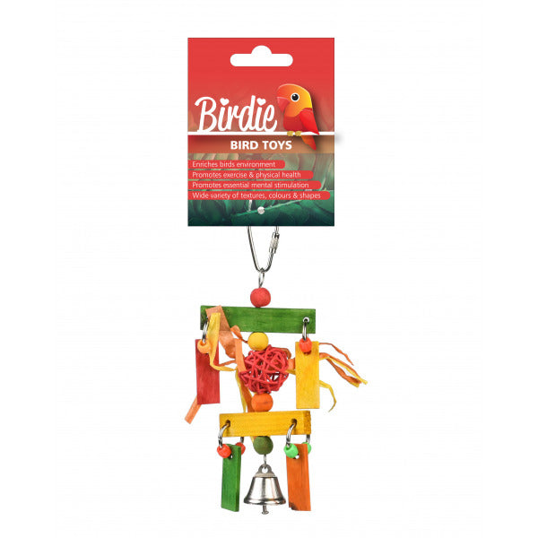 Rainbow Wicker Ball Dangler