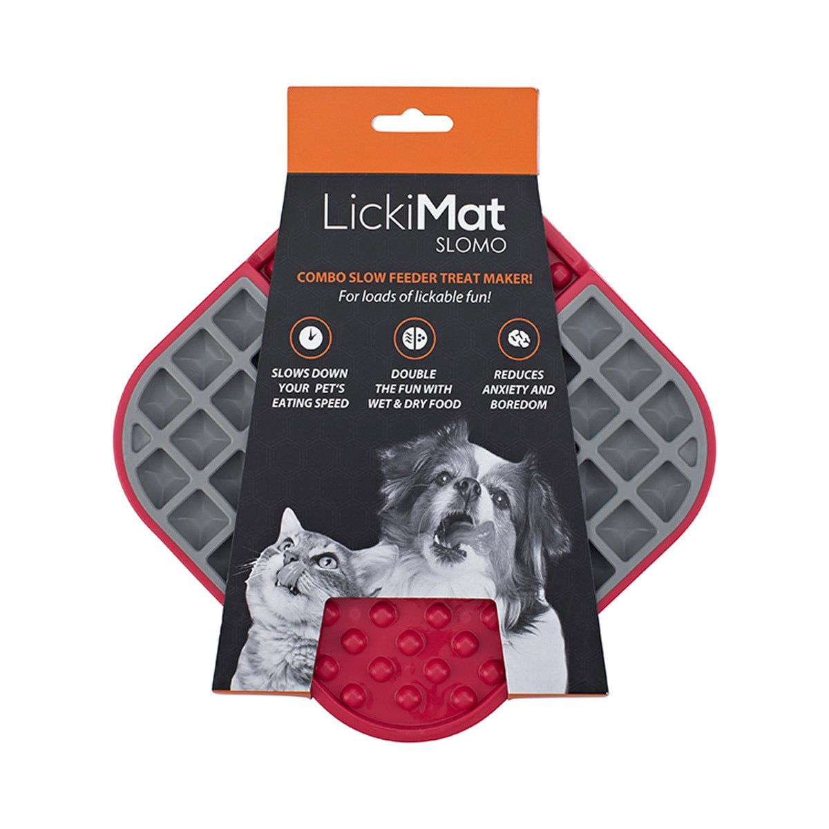 LickiMat Slomo Wet & Dry Double Slow Food Dog Bowl